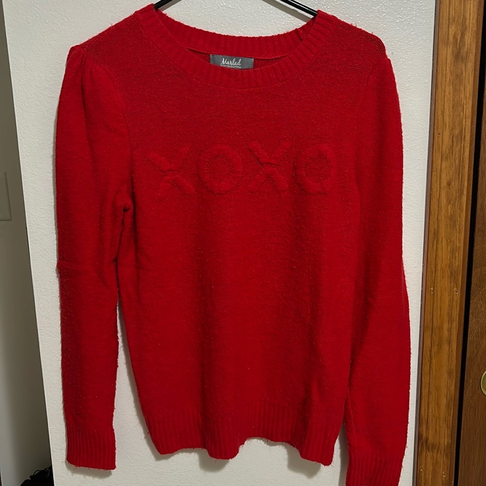Marled XOXO sweater, size small, wore 1x